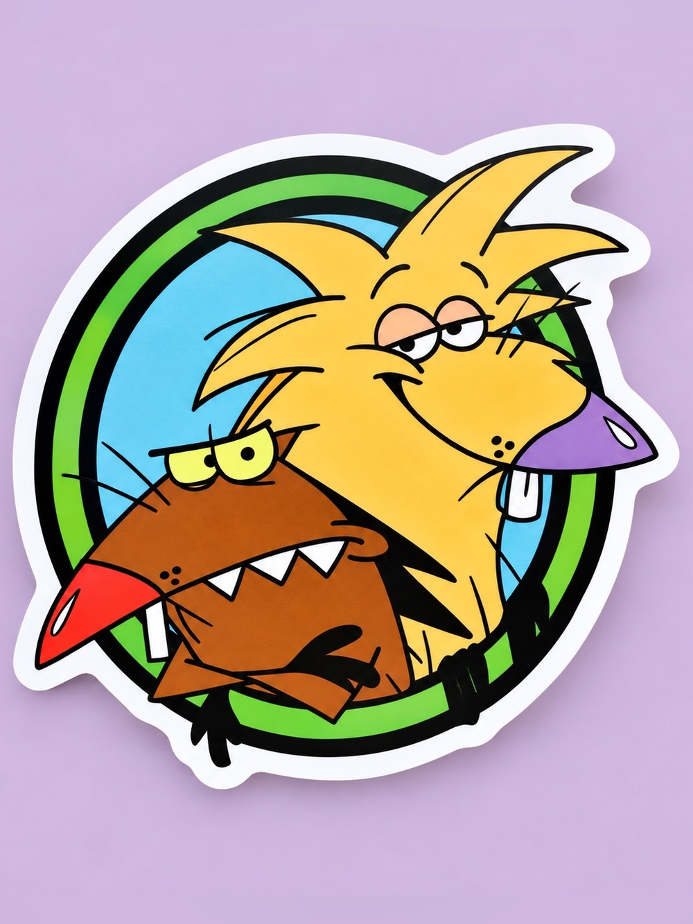 Norbert & Daggett | The Angry Beavers | 90s Nickelodeon Sticker | 5/$10